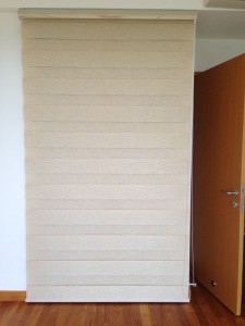 Rainbow Blinds in bedroom